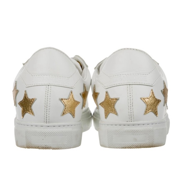 Zadig et Voltaire white trainers with gold stars ⭐️ - Picture 4 of 5